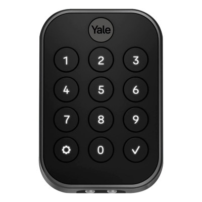 Yale Pro 2 Key Free Pushbutton Keypad Lock, Bluetooth with Wi-Fi Connect Bridge, Black Suede
